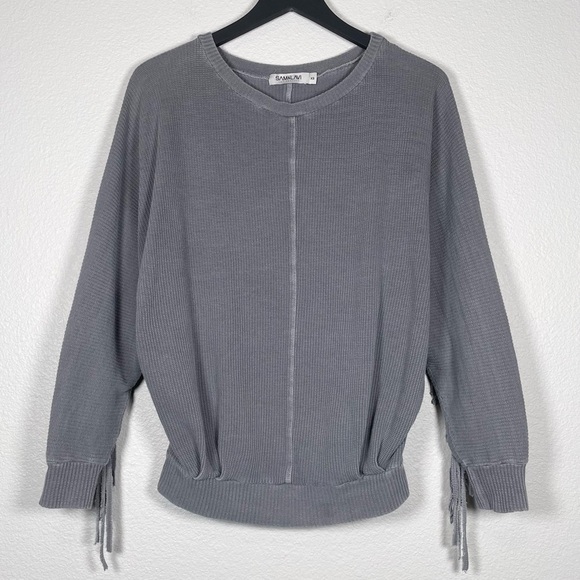 Sam & Lavi Fringe Waffle Knit Pullover - Picture 6 of 6